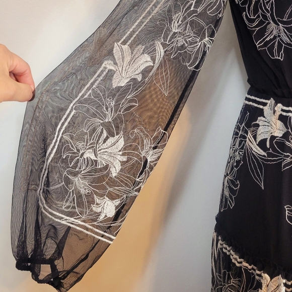 BCBGMAXAZRIA Synthetic Lily Embroidered Floral - Picture 6 of 17